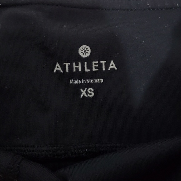 ATHLETA Black Cropped Activewear Leggings - Picture 7 of 7